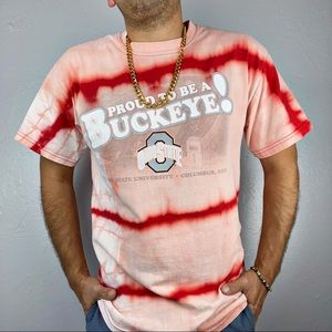 The Ohio St VTG Tie Dye T Shirt sz MED Buckeyes